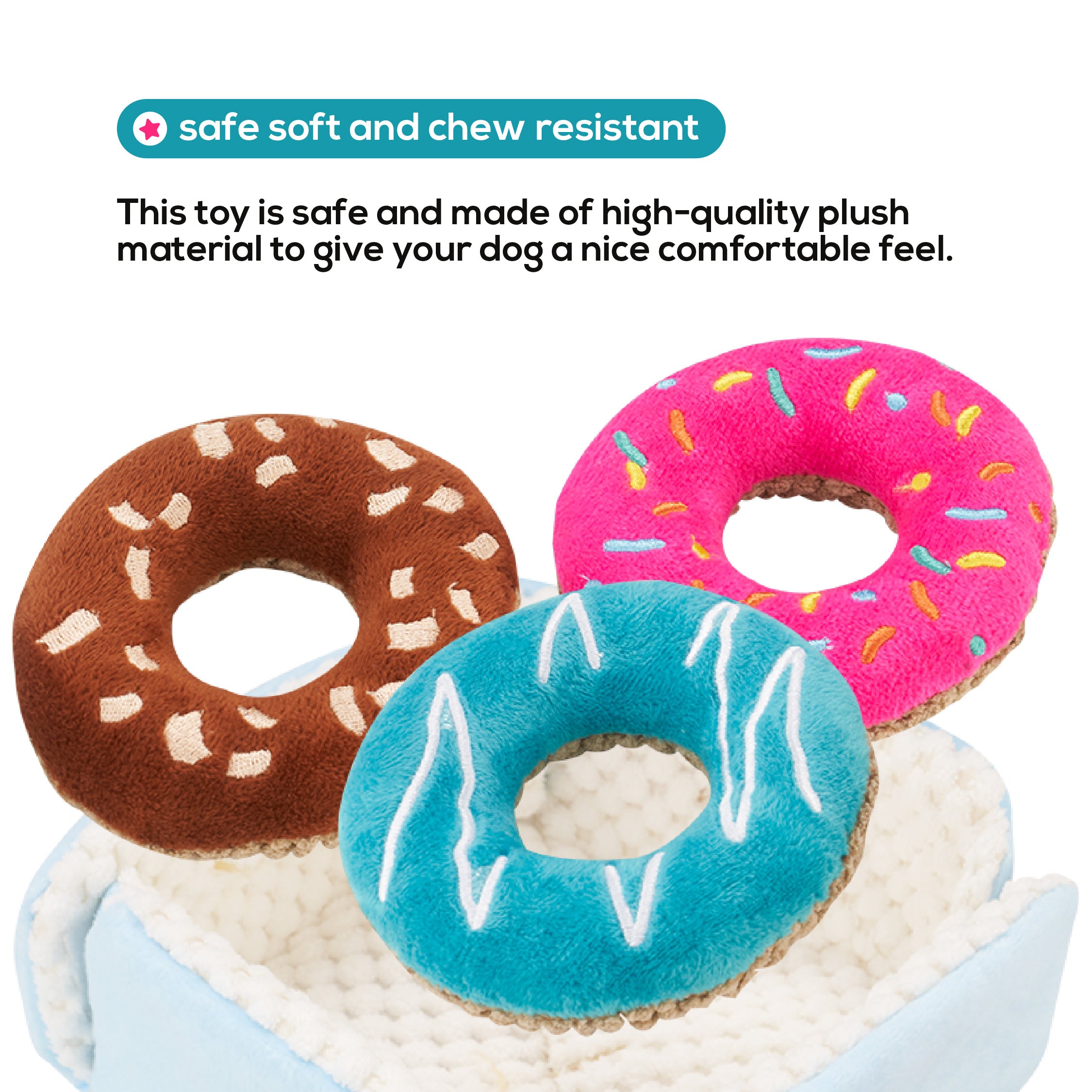 DONUTS INTERACTIVE DOG TOY