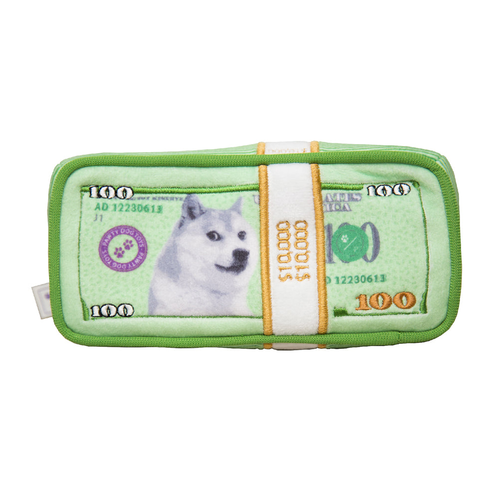 CASH IS KING PLUSH DOG TOY