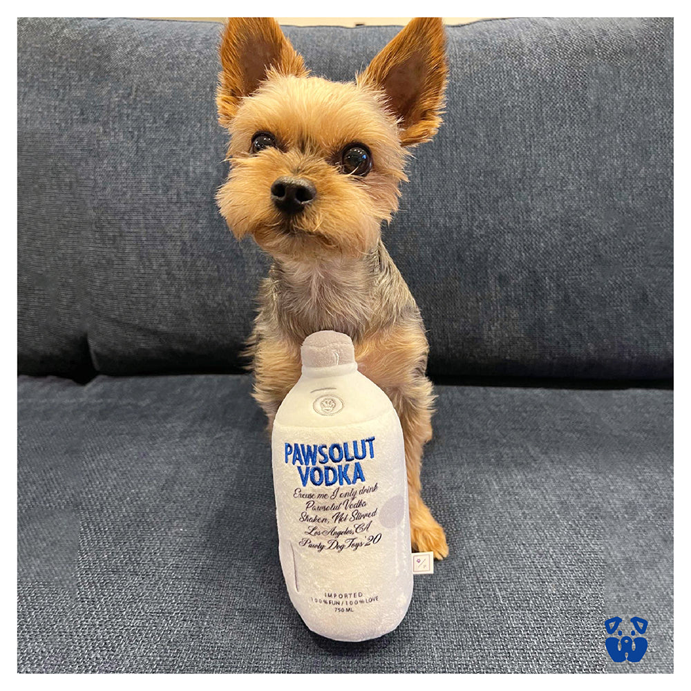 PAWSOLUT VODKA PLUSH DOG TOY